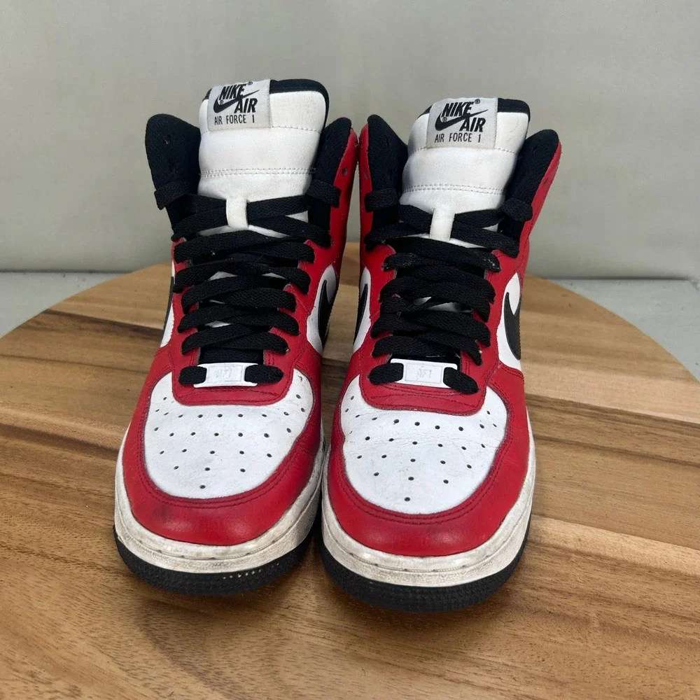 Nike Air Force 1 High Chicago Red White Black AQ3777-992 Womens Size 7 Sneakers